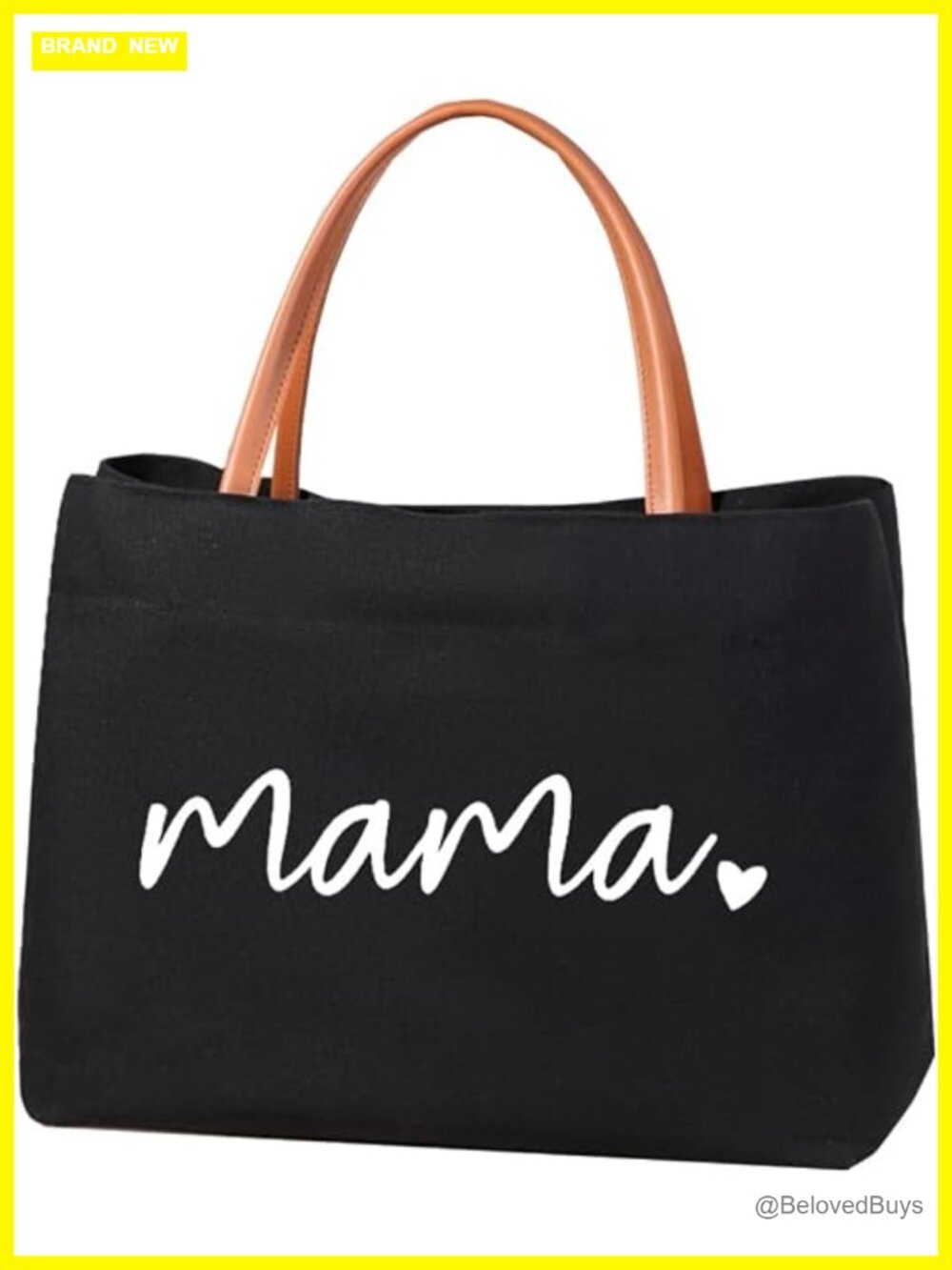 Canvas Tote Bag with Snap Closure - Shopping, Beach, Travel